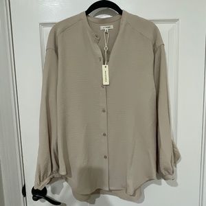 Max Studio Neutral Blouse  (Never Worn Tag still attached)